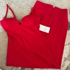 NWT red Zara dress